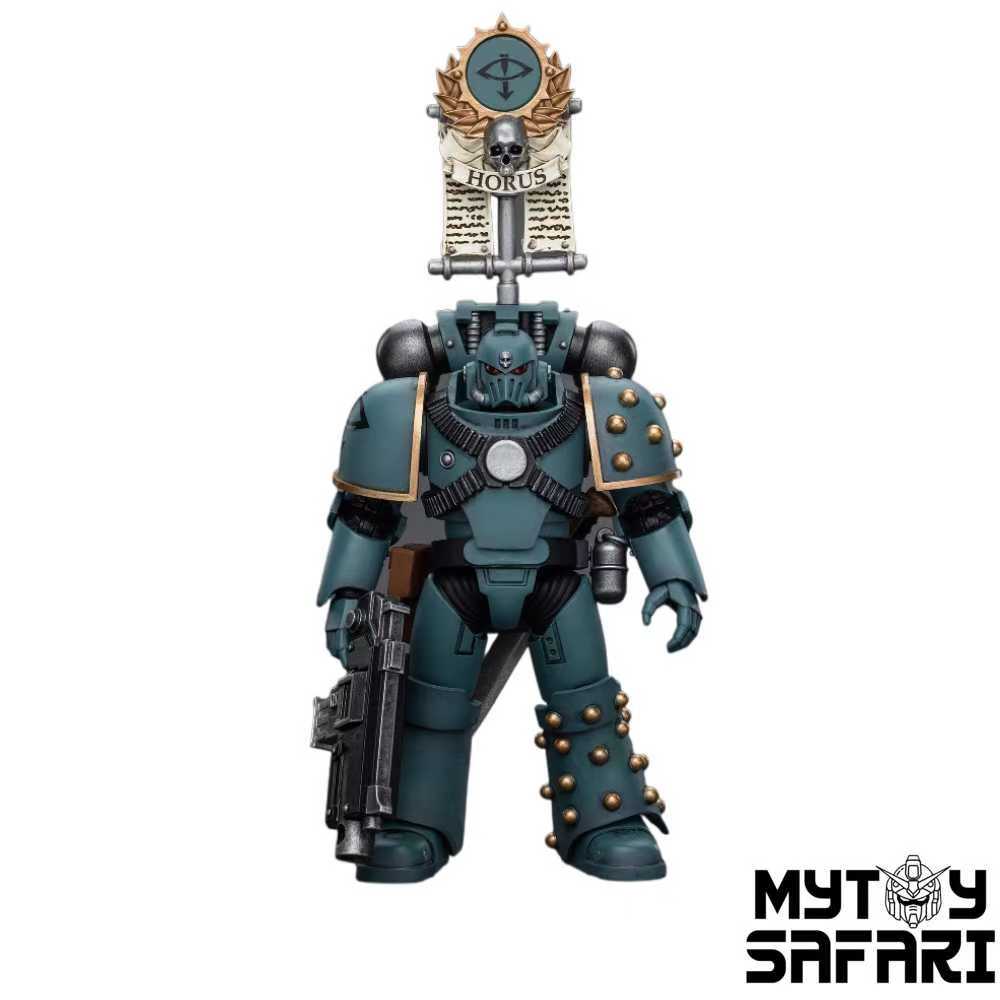 JoyToy Source Warhammer The Horus Heresy Sons of Horus MKIV Tactical Squad Legionary with Legion Vexilla1/18 Scale 12cm / 4.72"