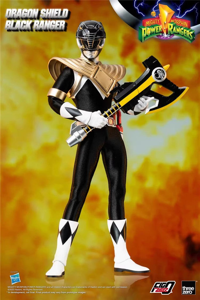 Threezero & Hasbro FigZero 3Z05910W0 Dragon Shield Black Ranger 1/6 Scale 30cm / 11.81"