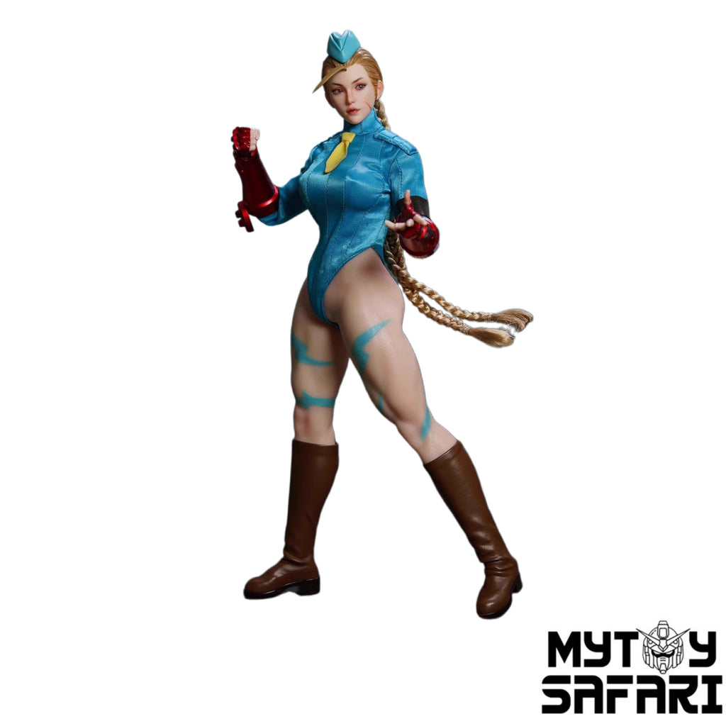 Play Toy P020-B Blue Fighting Female Warrior Cammy 1/6 Scale