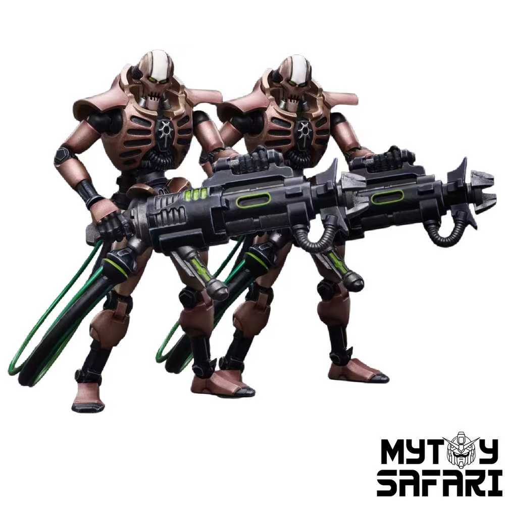 JoyToy Source Warhammer 40K Necrons Szarekhan Dynasty lmmortal w/ Tesla Carbine Set of 2 1/18 Scale