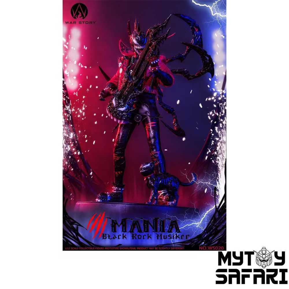 【Pre-Order】War Story WS020 Black Rock Musician Mania w/ Pre Order Special Black Cat 1/12 Scale
