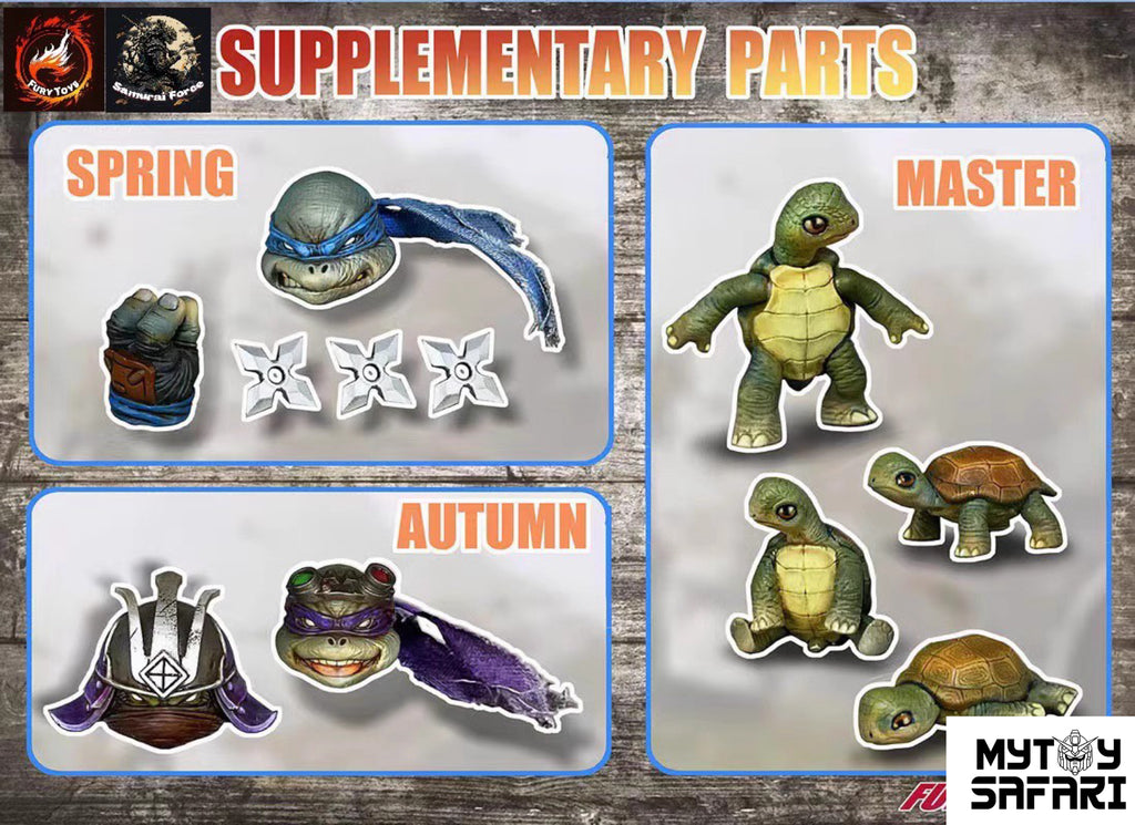 Fury Toys Samurai Turtles Supplementary Parts 1/12 Scale