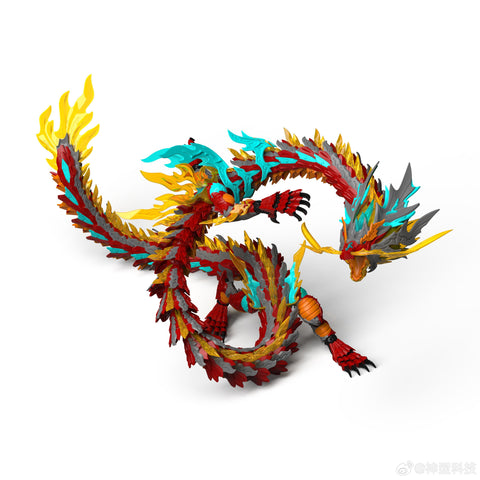 ShenX ZL-0001 Red Dragon Model Kit w/ LED 105.8cm / 41.65"