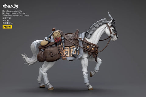 【Pre-Order】 JoyToy Source Dark Source JiangHu Northern Hanland Empire White Feather Armored Horse 1/18 Scale 14cm / 5.51''