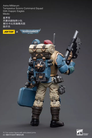 JoyToy Source Warhammer 40K Astra Militarum Tempestus Scions Command Squad 55th Kappic Eagles Medic 1/18 Scale