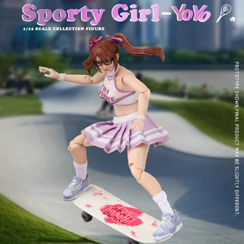 【Pre-Order】Crazy Figure LT005 Sporty Girl - Yoyo 1/12 Scale 15cm / 5.91"