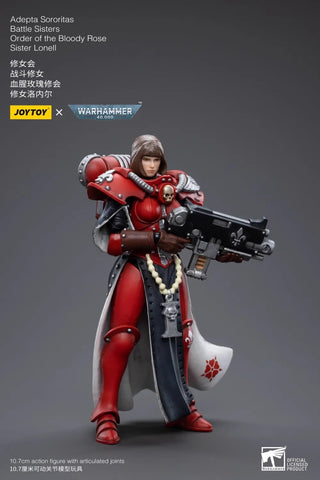 JoyToy Source 1/18 Warhammer 40K Adepta Sororitas Battle Sisters Order of the Bloody Rose Sister Lonell 1/18 Scale