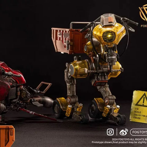 Fog Toys 02RT Moveable Vehicle Raptor Translucent Version  1/12 Scale 18cm / 7.09''