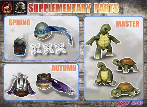 Fury Toys Samurai Turtles Supplementary Parts 1/12 Scale