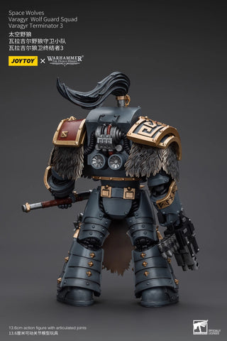 JoyToy Source Warhammer The Horus Heresy Space Wolves Varagyr Wolf Guard Squad Varagyr Terminator 3 1/18 Scale 14.2cm / 5.59''