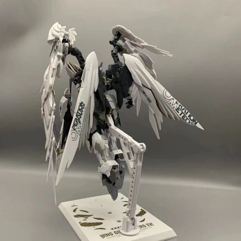 MJH MG XXXG-00YSW Wing Gundam Snow White Prelude HIRM Version Model Kit w/ Decal 1/100 Scale