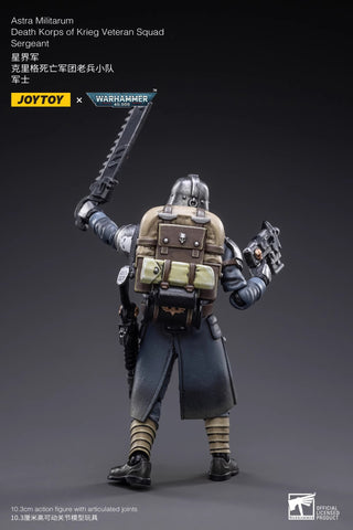 JoyToy Source Warhammer 40K Death Korps of Krieg Veteran Squad Sergeant 1/18 Scale 10.3cm / 4.05"