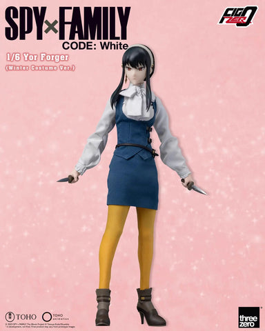 Threezero FigZero Spy x Family Code White Yor Forger Winter Costume Version 1/6 Scale 28.5cm / 11.22''