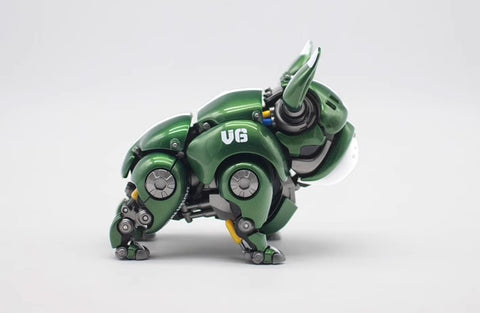 HWJ Rambler Mecha Bulldog Green Version 15.5*10.5*10cm / 6.10*4.13*3.94"