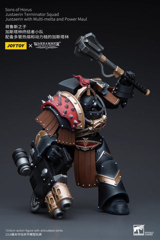 JoyToy Source Warhammer The Horus Heresy Sons of Horus Justaerin Terminator Squad Justaerin with Multi-melta and Power Maul 1/18 Scale 13.6cm / 5.35"