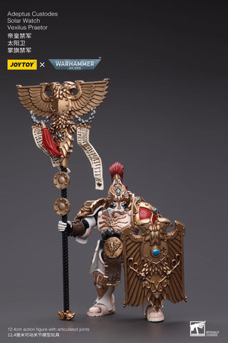 JoyToy Source Warhammer 40K Adeptus Custodes Solar Watch Vexilus Praetor 1/18 Scale