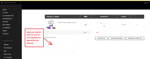 MYTOYSAFARI Extra Shipping Cost Link