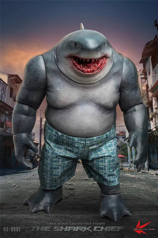 【Pre-Order】Red Star Toys RS-0001 King Shark The Shark Chief 1/6 Scale 37cm / 14.57’’