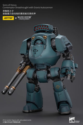 JoyToy Source Warhammer The Horus Heresy Sons of Horus Contemptor Dreadnought with Gravis Autocannon 1/18 Scale 27cm / 10.63"