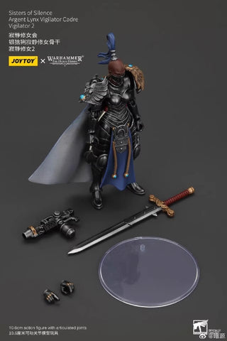 JoyToy Source Warhammer The Horus Heresy Sisters of Silence Argent Lynx Vigilator Cadre Vigilator 2 1/18 Scale 10.8cm / 4.25"