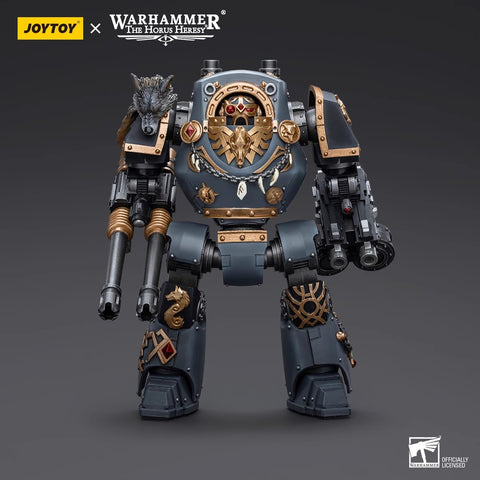 JoyToy Source Warhammer The Horus Heresy Space Wolves Contemptor Dreadnought with Gravis Bolt Cannon 1/18 Scale  24cm / 9.45''