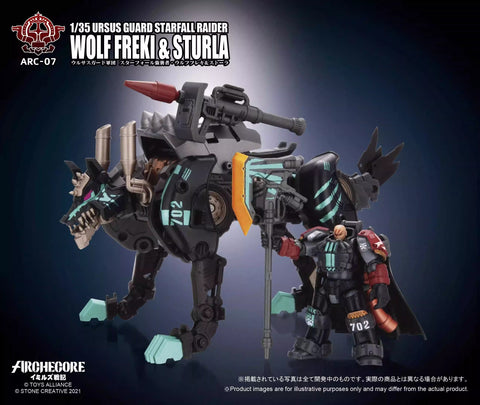 Toys Alliance ARC-07 Ursus Guard Starfall Rider Wolf Freki & Sturla Set of 2 1/35 Scale