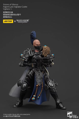 JoyToy Source Warhammer The Horus Heresy Sisters of Silence Argent Lynx Vigilator Cadre Vigilator 1 1/18 Scale 10.8cm / 4.25"