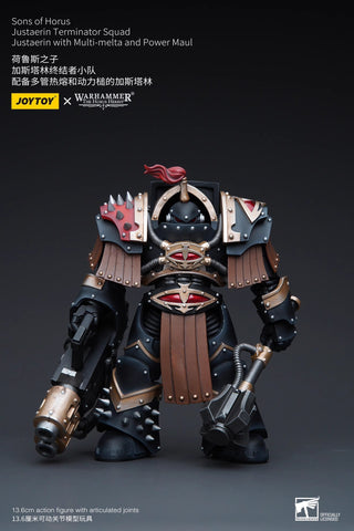 JoyToy Source Warhammer The Horus Heresy Sons of Horus Justaerin Terminator Squad Justaerin with Multi-melta and Power Maul 1/18 Scale 13.6cm / 5.35"