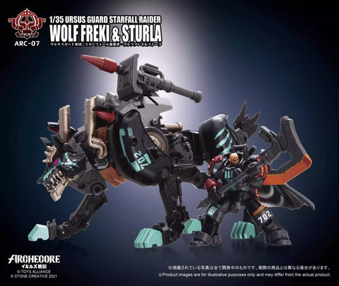 Toys Alliance ARC-07 Ursus Guard Starfall Rider Wolf Freki & Sturla Set of 2 1/35 Scale