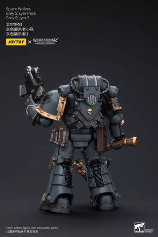 JoyToy Source Warhammer The Horus Heresy Space Wolves Grey Slayer Pack Grey Slayer 3 1/18 Scale 12 x 7 cm / 4.72 x 2.76"