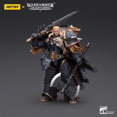 JoyToy Source Warhammer The Horus Heresy Space Wolves Leman Russ Primarch of the VIth Legion 1/18 Scale  18 x 10.8 cm / 7.09 x 4.25"