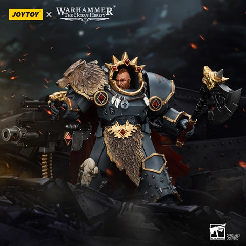 JoyToy Source Warhammer The Horus Heresy Space Wolves Space Wolves Hvarl Red-Blade 1/18 Scale 14.2 x 10.4 cm / 5.59 x 4.09''
