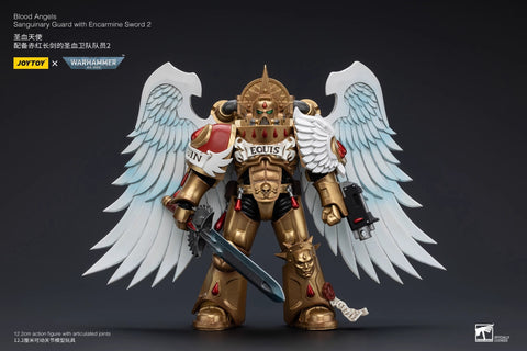 JoyToy Source Warhammer 40K Blood Angels Sanguinary Guard with Encarmine Sword 2 1/18 Scale 12.2cm / 4.80"