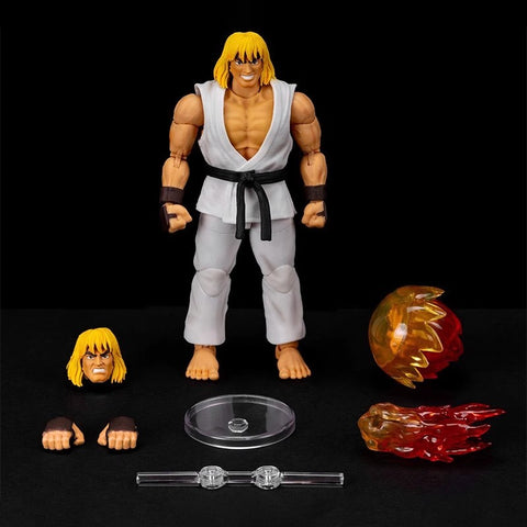 Jada Toys Ultra Street Fighter II Ken Player 2 Version White Version 1/12 Scale 15.24cm /6"