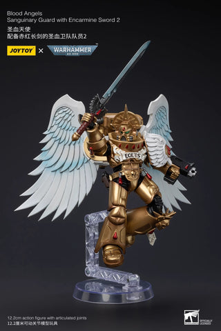 JoyToy Source Warhammer 40K Blood Angels Sanguinary Guard with Encarmine Sword 2 1/18 Scale 12.2cm / 4.80"
