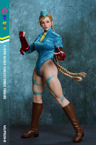 Play Toy P020-B Blue Fighting Female Warrior Cammy 1/6 Scale