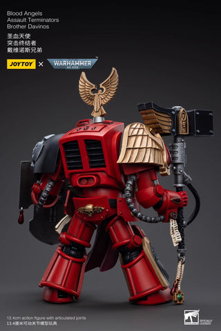 JoyToy Source Warhammer 40K Blood Angels Assault Terminators Brother Davinos 1/18 Scale