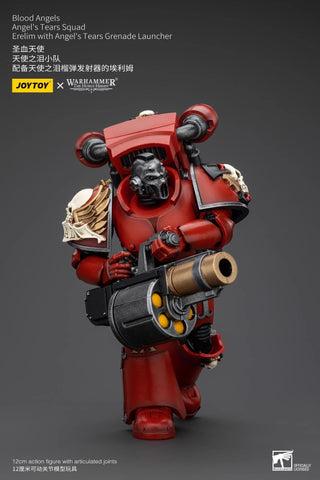 JoyToy Source  Warhammer The Horus Heresy Blood Angels Angel's Tears Squad Erelim with Angel's Tears Grenade Launcher 1/18 Scale 12 x 7.8 x 8.4 cm / 4.72 x 3.07 x 3.31''