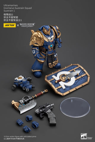 JoyToy Source Warhammer The Horus Heresy Ultramarines Invictarus Suzerain Squad Suzerain 1 1/18 Scale 12.2 x 7.9 cm / 4.8 x 3.11''