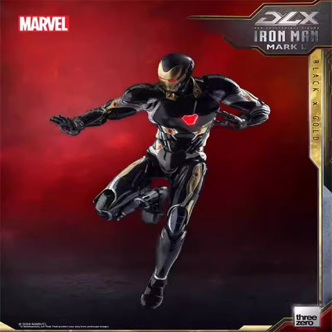 Threezero Marvel DLX Iron Man Mark 50 Black x Gold Version 17.5cm / 6.89''