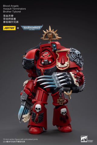 JoyToy Source Warhammer 40K Blood Angels Assault Terminators Brother Tyborel 1/18 Scale