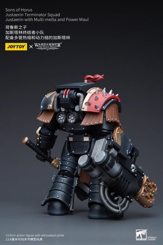 JoyToy Source Warhammer The Horus Heresy Sons of Horus Justaerin Terminator Squad Justaerin with Multi-melta and Power Maul 1/18 Scale 13.6cm / 5.35"