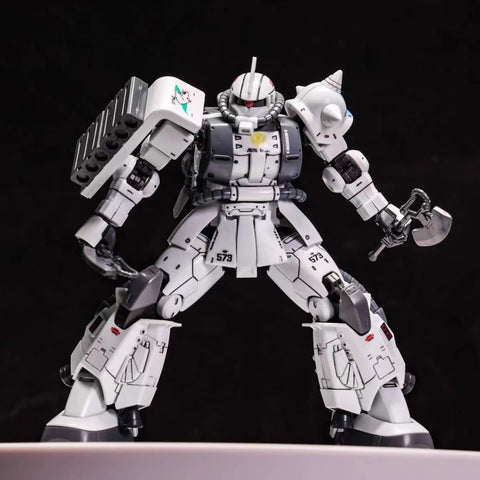 Xingdong Moxing HG Gundam GTO Zaku White Wolf Song Yongzhen Model Kit 1/144 Scale