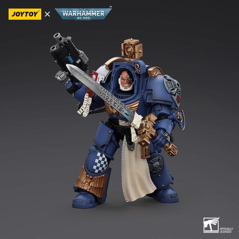 JoyToy Source Warhammer 40K Ultramarines Captain In Terminator Armour 1/18 Scale 14.3cm / 5.63"