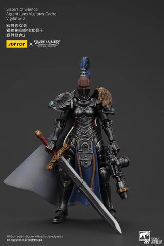 JoyToy Source Warhammer The Horus Heresy Sisters of Silence Argent Lynx Vigilator Cadre Vigilator 2 1/18 Scale 10.8cm / 4.25"
