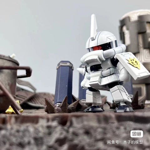 Chaoxin Studio SD Gundam Zaku Model Kit Set of 3 6cm Scale