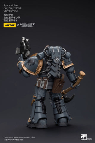 JoyToy Source Warhammer The Horus Heresy Space Wolves Grey Slayer Pack Grey Slayer 2 1/18 Scale 12 x 7 cm / 4.72 x 2.76"