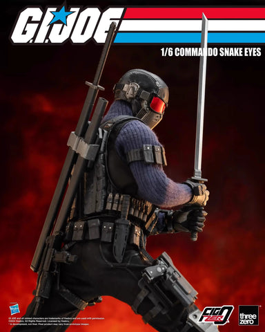 Threezero G.I. Joe FigZero Commando Snake Eyes  3Z05500W0 1/6 Scale 30cm / 11.81"