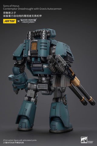 JoyToy Source Warhammer The Horus Heresy Sons of Horus Contemptor Dreadnought with Gravis Autocannon 1/18 Scale 27cm / 10.63"