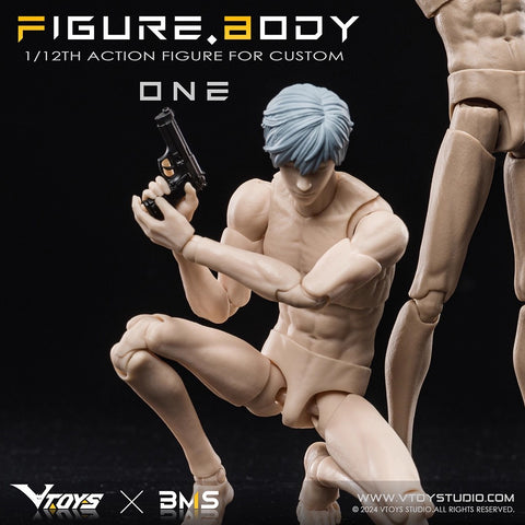 VTOYS X BMS VB002 Figure Body One White Skin Version 1/12 Scale 16.5cm / 6.50"